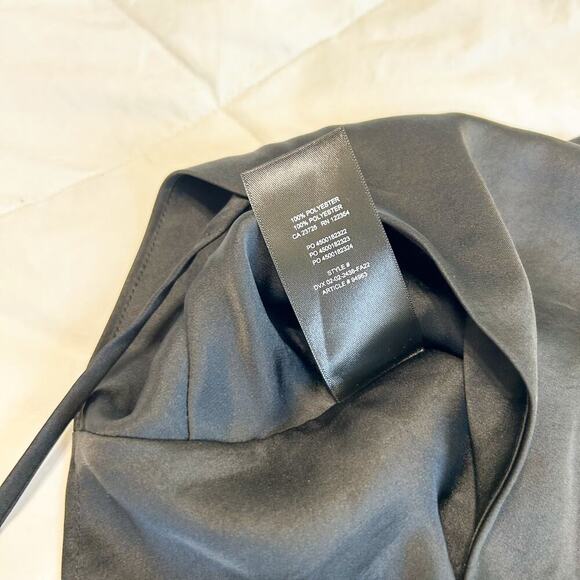NWT Aritzia Sunday Best Elektra Satin Tie Back Scarf Camisole Black XL - Picture 8 of 10